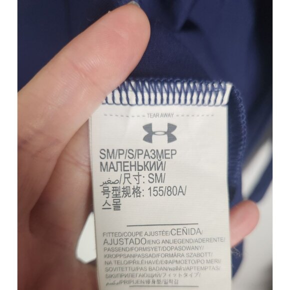 Under Armour Women's Sz. S Navy Blue Full Zip Long Sleeve Jacket - Picture 6 of 6